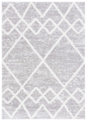 Safavieh Berber Shag Polyester Rug Neutral Ivory Grey Plush Pile Living Room Bedroom Accent BER574G-6