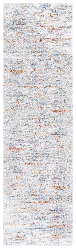 Safavieh Berber Shag Area Rug - Luxe Comfort With Dynamic Blue, Rust, And Ivory Design For Your Home Décor Blue Rust ,Ivory Polyester Pile Ber577a-8r