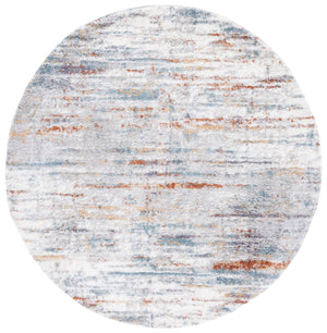Safavieh Berber Shag Area Rug - Luxe Comfort With Dynamic Blue, Rust, And Ivory Design For Your Home Décor Blue Rust ,Ivory Polyester Pile Ber577a-8r