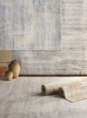 Safavieh Bedford Hand-Loomed Abstract Area Rug in Viscose Wool Blend for Large Living Rooms Grey Ivory 10'-0" x 14'-0" BFD101A-10