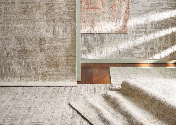 Safavieh Bedford Hand-Loomed Abstract Area Rug in Viscose Wool Blend for Large Living Rooms Grey Ivory 10'-0" x 14'-0" BFD101A-10