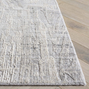 Safavieh Bedford Hand-Loomed Abstract Area Rug in Viscose Wool Blend for Large Living Rooms Grey Ivory 10'-0" x 14'-0" BFD101A-10