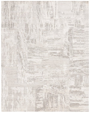 Safavieh Bedford Hand-Loomed Abstract Area Rug in Viscose Wool Blend for Large Living Rooms Grey Ivory 10'-0" x 14'-0" BFD101A-10