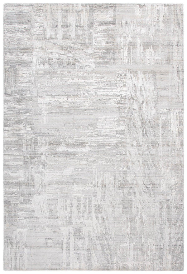 Safavieh Bedford Luxurious Grey Ivory Area Rug - Soft Viscose, Wool & Cotton Blend For Elegant Spaces Grey ,Ivory 60% Viscose,20% Wool,20% Cotton Bfd101a-9