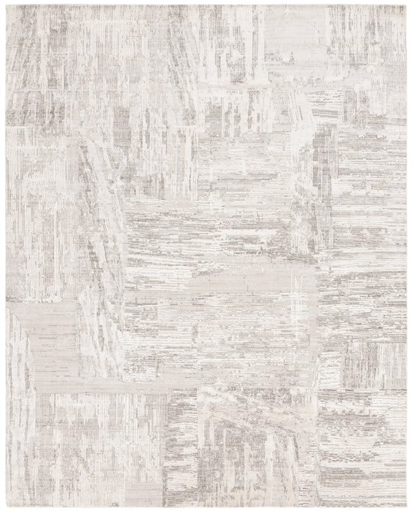 Safavieh Bedford Luxurious Grey Ivory Area Rug - Soft Viscose, Wool & Cotton Blend For Elegant Spaces Grey ,Ivory 60% Viscose,20% Wool,20% Cotton Bfd101a-9