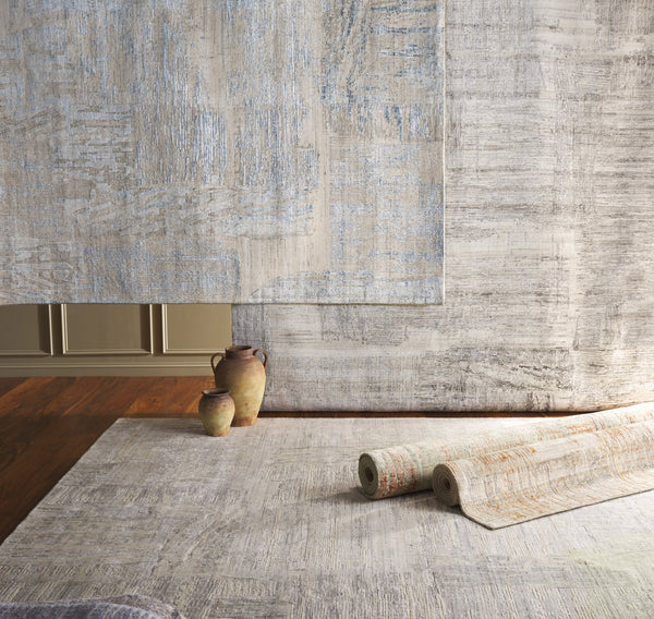 Safavieh Bedford Luxurious Grey Ivory Area Rug - Soft Viscose, Wool & Cotton Blend For Elegant Spaces Grey ,Ivory 60% Viscose,20% Wool,20% Cotton Bfd101a-9