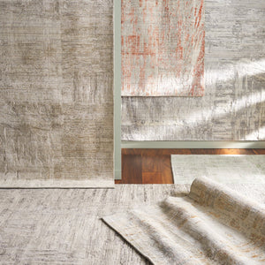 Safavieh Bedford Luxurious Grey Ivory Area Rug - Soft Viscose, Wool & Cotton Blend For Elegant Spaces Grey ,Ivory 60% Viscose,20% Wool,20% Cotton Bfd101a-9