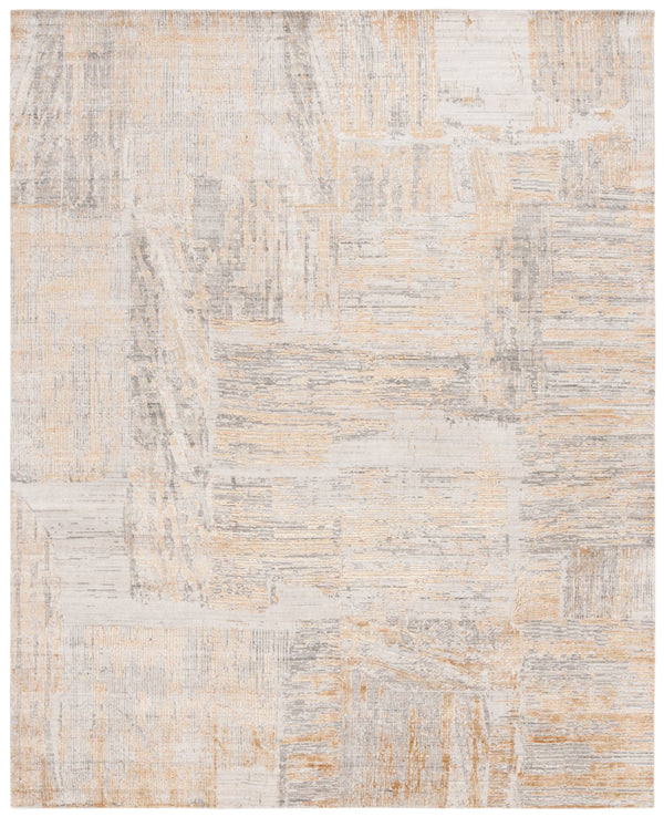 Safavieh Bedford Luxurious Grey Ivory Area Rug - Soft Viscose, Wool & Cotton Blend For Elegant Spaces Grey ,Gold 60% Viscose,20% Wool,20% Cotton Bfd101d-9
