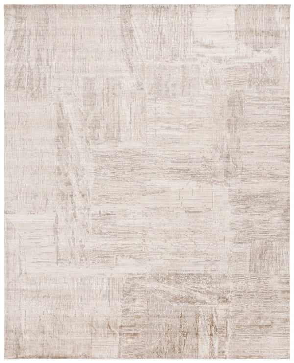 Safavieh Bedford Hand-Loomed Abstract Area Rug in Viscose Wool Blend for Large Living Rooms Grey Taupe 10'-0" x 14'-0" BFD101E-10