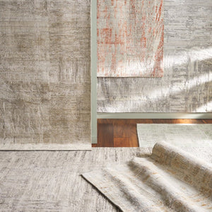Safavieh Bedford Hand-Loomed Abstract Area Rug in Viscose Wool Blend for Large Living Rooms Grey Taupe 10'-0" x 14'-0" BFD101E-10