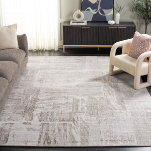 Safavieh Bedford Hand-Loomed Abstract Area Rug in Viscose Wool Blend for Large Living Rooms Grey Taupe 10'-0" x 14'-0" BFD101E-10
