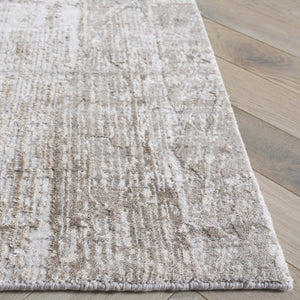 Safavieh Bedford Elegant Area Rug - Hand Loomed Artistic Design For Modern Living Spaces - 3/8" Height Grey ,Taupe 60% Viscose,20% Wool,20% Cotton Bfd101e-6