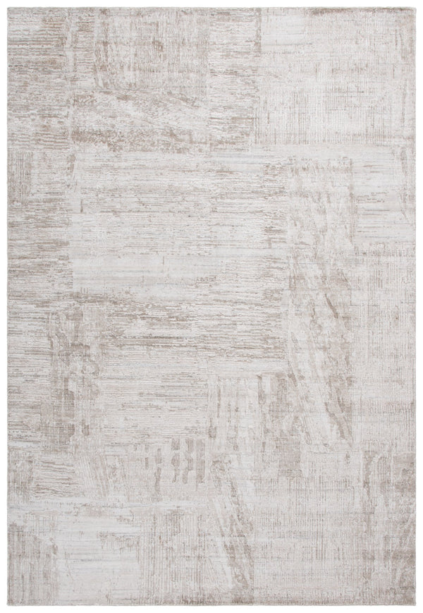 Safavieh Bedford Elegant Area Rug - Hand Loomed Artistic Design For Modern Living Spaces - 3/8" Height Grey ,Taupe 60% Viscose,20% Wool,20% Cotton Bfd101e-6