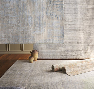 Safavieh Bedford Hand-Loomed Abstract Area Rug in Viscose Wool Blend for Large Living Rooms Grey Rust 10'-0" x 14'-0" BFD101F-10