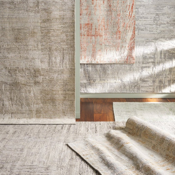 Safavieh Bedford Hand-Loomed Abstract Area Rug in Viscose Wool Blend for Large Living Rooms Grey Rust 10'-0" x 14'-0" BFD101F-10