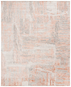Safavieh Bedford Hand-Loomed Abstract Area Rug in Viscose Wool Blend for Large Living Rooms Grey Rust 10'-0" x 14'-0" BFD101F-10