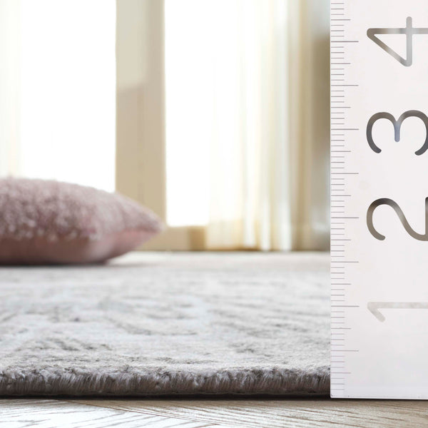 Safavieh Bedford Luxurious Grey Ivory Area Rug - Soft Viscose, Wool & Cotton Blend For Elegant Spaces Grey ,Charcoal 60% Viscose,20% Wool,20% Cotton Bfd101h-10