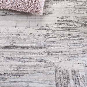 Safavieh Bedford Elegant Area Rug - Hand Loomed Artistic Design For Modern Living Spaces - 3/8" Height Grey ,Charcoal 60% Viscose,20% Wool,20% Cotton Bfd101h-6