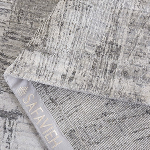 Safavieh Bedford Luxurious Grey Ivory Area Rug - Soft Viscose, Wool & Cotton Blend For Elegant Spaces Grey ,Charcoal 60% Viscose,20% Wool,20% Cotton Bfd101h-10