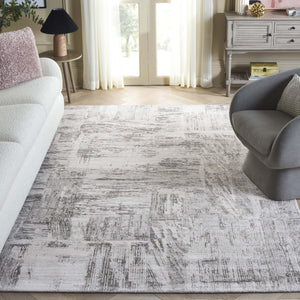 Safavieh Bedford Elegant Area Rug - Hand Loomed Artistic Design For Modern Living Spaces - 3/8" Height Grey ,Charcoal 60% Viscose,20% Wool,20% Cotton Bfd101h-6