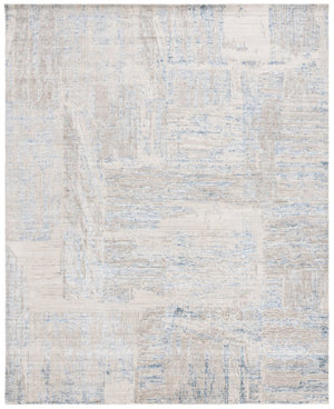 Safavieh Bedford Hand-Loomed Abstract Area Rug in Viscose Wool Blend for Large Living Rooms Grey Blue 10'-0" x 14'-0" BFD101M-10