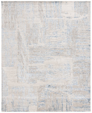 Safavieh Bedford Luxurious Grey Ivory Area Rug - Soft Viscose, Wool & Cotton Blend For Elegant Spaces Grey ,Blue 60% Viscose,20% Wool,20% Cotton Bfd101m-8