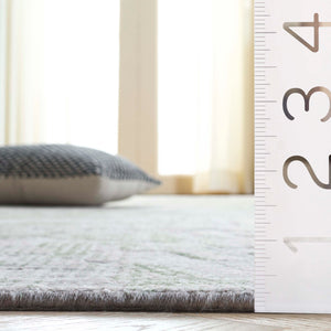 Safavieh Bedford Elegant Area Rug - Hand Loomed Artistic Design For Modern Living Spaces - 3/8" Height Grey ,Green 60% Viscose,20% Wool,20% Cotton Bfd101y-6