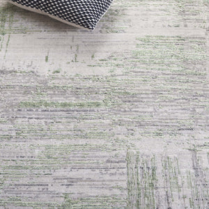Safavieh Bedford Luxurious Grey Ivory Area Rug - Soft Viscose, Wool & Cotton Blend For Elegant Spaces Grey ,Green 60% Viscose,20% Wool,20% Cotton Bfd101y-10