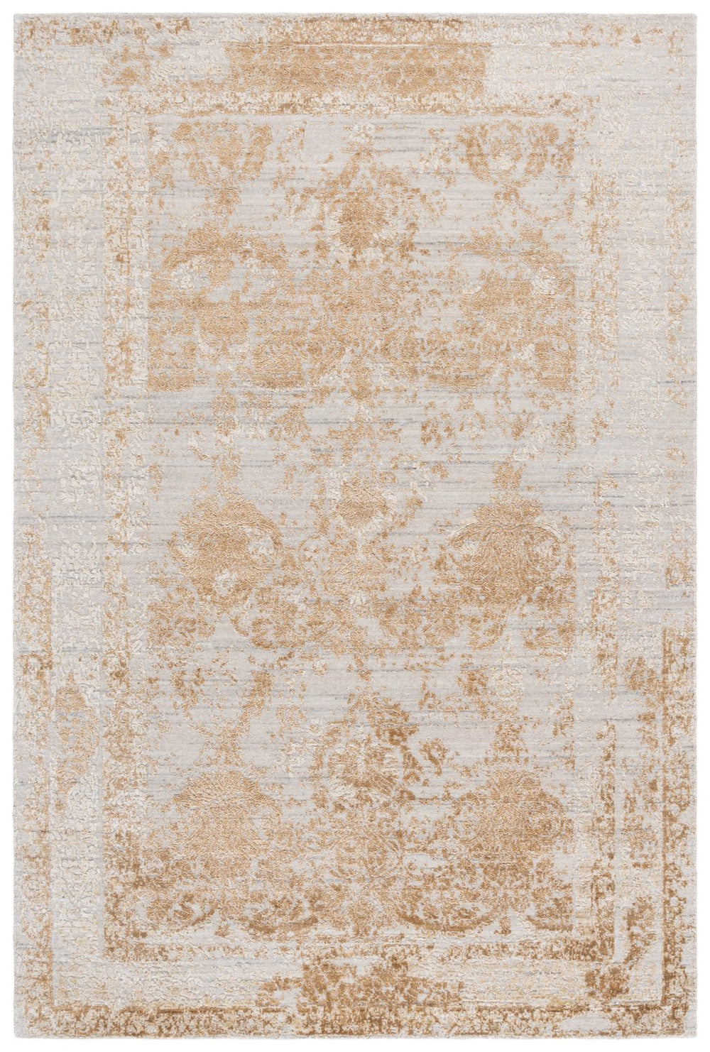 Safavieh Bedford Luxurious Area Rug - Elegant Beige And Gold Design, Perfect For Home Décor And Style Beige ,Gold 60% Viscose,20% Wool,And 20% Cotton Bfd102d-9