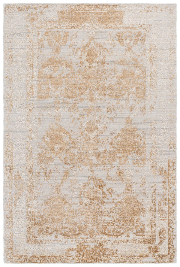 Safavieh Bedford Luxurious Area Rug - Elegant Beige And Gold Design, Perfect For Home Décor And Style Beige ,Gold 60% Viscose,20% Wool,And 20% Cotton Bfd102d-9