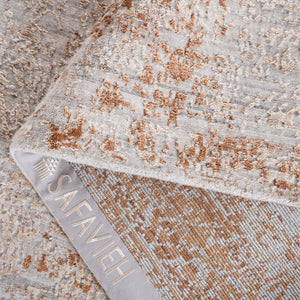 Safavieh Bedford Luxurious Area Rug - Elegant Beige And Gold Design, Perfect For Home Décor And Style Beige ,Rust 60% Viscose,20% Wool,And 20% Cotton Bfd102p-8