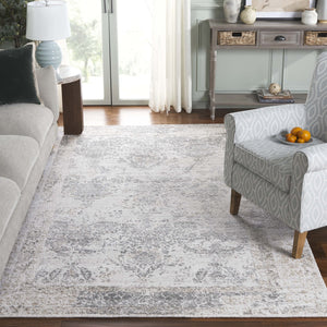 Safavieh Bedford Luxurious Area Rug - Elegant Beige And Gold Design, Perfect For Home Décor And Style Beige ,Light Green 60% Viscose,20% Wool,And 20% Cotton Bfd102y-9