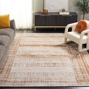 Safavieh Bedford 8x10 Beige Gold Area Rug - Hand Loomed Elegance For Sophisticated Home Decor & Comfort Beige ,Gold 60% Viscose,20% Wool,And 20% Cotton Bfd104b-8
