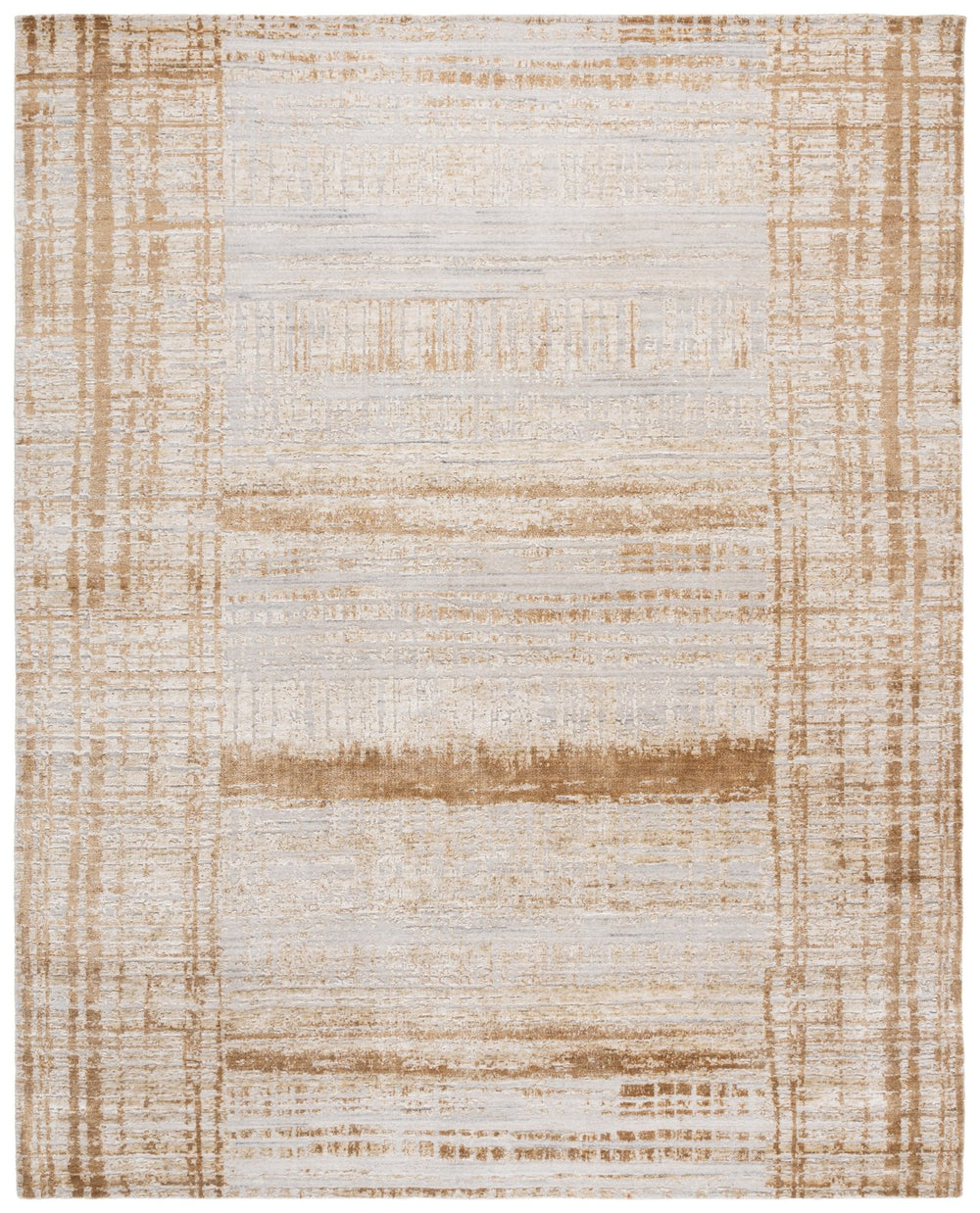 Safavieh Bedford 8x10 Beige Gold Area Rug - Hand Loomed Elegance For Sophisticated Home Decor & Comfort Beige ,Gold 60% Viscose,20% Wool,And 20% Cotton Bfd104b-8