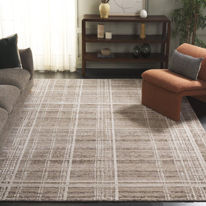 Safavieh Bedford 8x10 Area Rug In Light Brown & Ivory - Hand Loomed, Soft Texture For Timeless Decor Light Brown ,Ivory 60% Viscose,20% Wool,And 20% Cotton Bfd105t-8