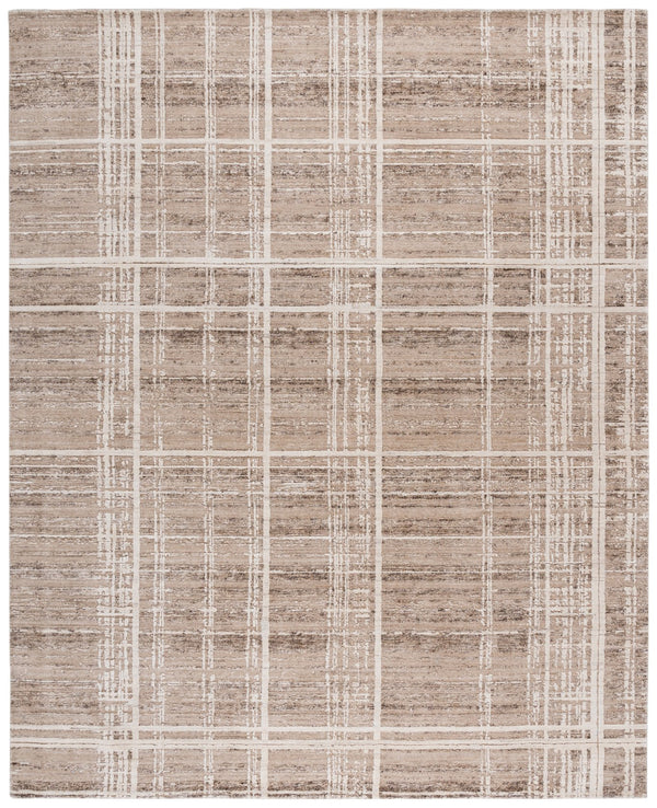 Safavieh Bedford 8x10 Area Rug In Light Brown & Ivory - Hand Loomed, Soft Texture For Timeless Decor Light Brown ,Ivory 60% Viscose,20% Wool,And 20% Cotton Bfd105t-8