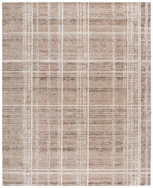 Safavieh Bedford Exquisite Hand-loomed Area Rug - Elegant Blend Of Warm Tones For Timeless Home Decor Light Brown ,Ivory 60% Viscose,20% Wool,And 20% Cotton Bfd105t-10