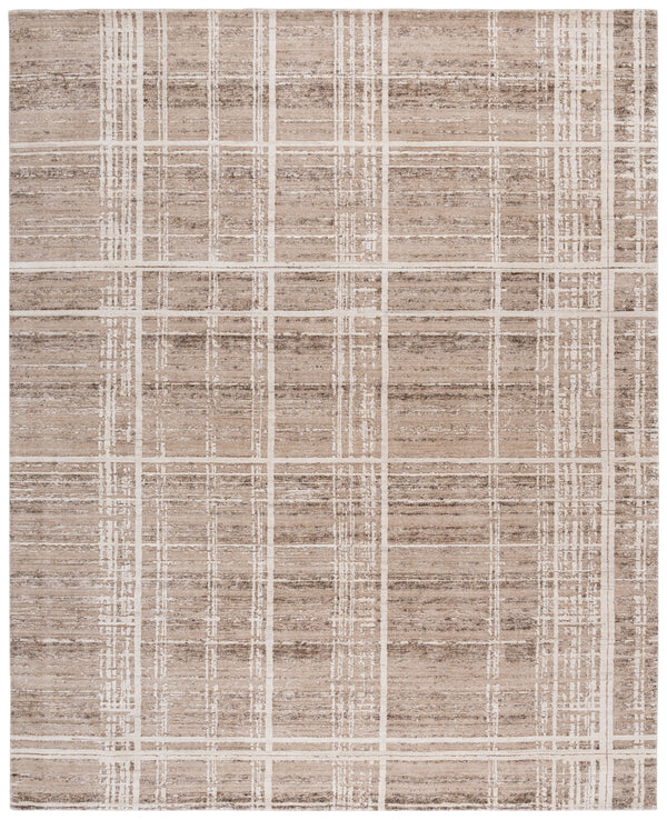 Safavieh Bedford Exquisite Hand-loomed Area Rug - Elegant Blend Of Warm Tones For Timeless Home Decor Light Brown ,Ivory 60% Viscose,20% Wool,And 20% Cotton Bfd105t-10