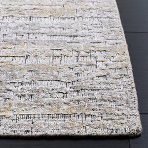 Safavieh Bedford Hand-Loomed 6X9 Grey & Gold Abstract Rug — Low 1/4" Pile, Viscose-Cotton-Wool Blend, Modern Elegance BFD201D-6