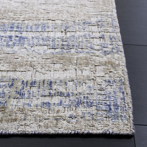 Safavieh Bedford Hand-Loomed 6X9 Grey-Blue Area Rug — Low Pile Distressed Texture, Viscose-Cotton-Wool Blend BFD201M-6
