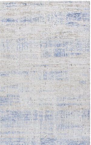 Safavieh Bedford Hand-Loomed 6X9 Grey-Blue Area Rug — Low Pile Distressed Texture, Viscose-Cotton-Wool Blend BFD201M-6