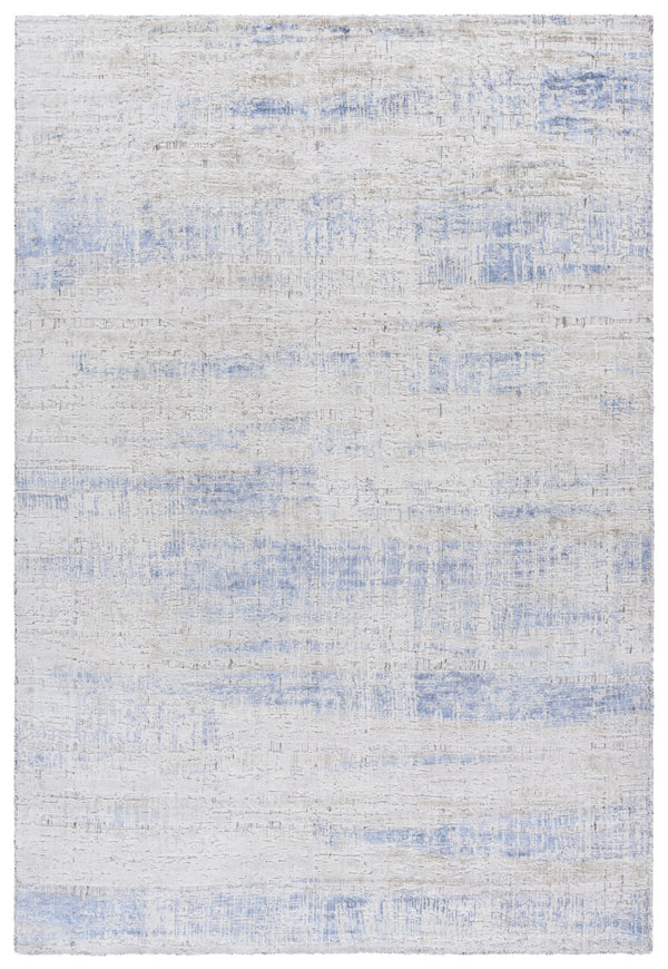 Safavieh Bedford Hand-Loomed 6X9 Grey-Blue Area Rug — Low Pile Distressed Texture, Viscose-Cotton-Wool Blend BFD201M-6