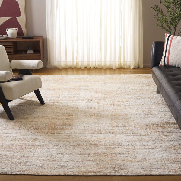 Safavieh Bedford Hand-loomed Area Rug: Modern Elegance And Comfort For Your Living Space, 6x9 Ft Lt Rust 68% Viscose,20% Cotton,12% Wool Bfd201p-8