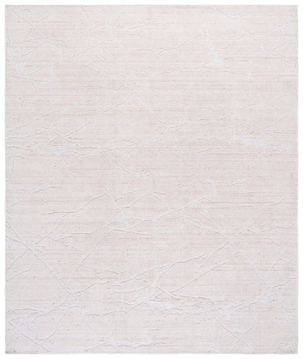 Safavieh Bedford Hand Loomed Neutral Area Rug Low Pile Artisan Wool Blend for Modern Interiors Light Beige 9'-0" x 12'-0" BFD301A-9
