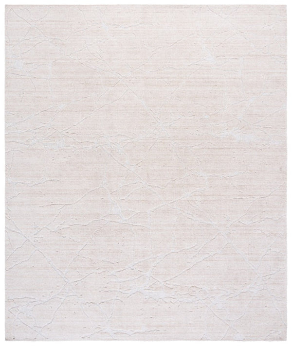 Safavieh Bedford Hand Loomed Neutral Area Rug Low Pile Artisan Wool Blend for Modern Interiors Light Beige 9'-0" x 12'-0" BFD301A-9
