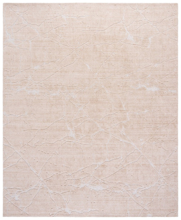 Safavieh Bedford Hand Loomed Neutral Area Rug Low Pile Artisan Wool Blend for Modern Interiors Beige 8'-0" x 10'-0" BFD301B-8