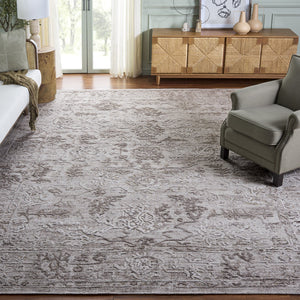 Safavieh Bedford Hand-Loomed Viscose-Cotton Area Rug In Warm Beige And Brown Transitional Floral Elegance 10'-0" x 14'-0" BFD401T-10