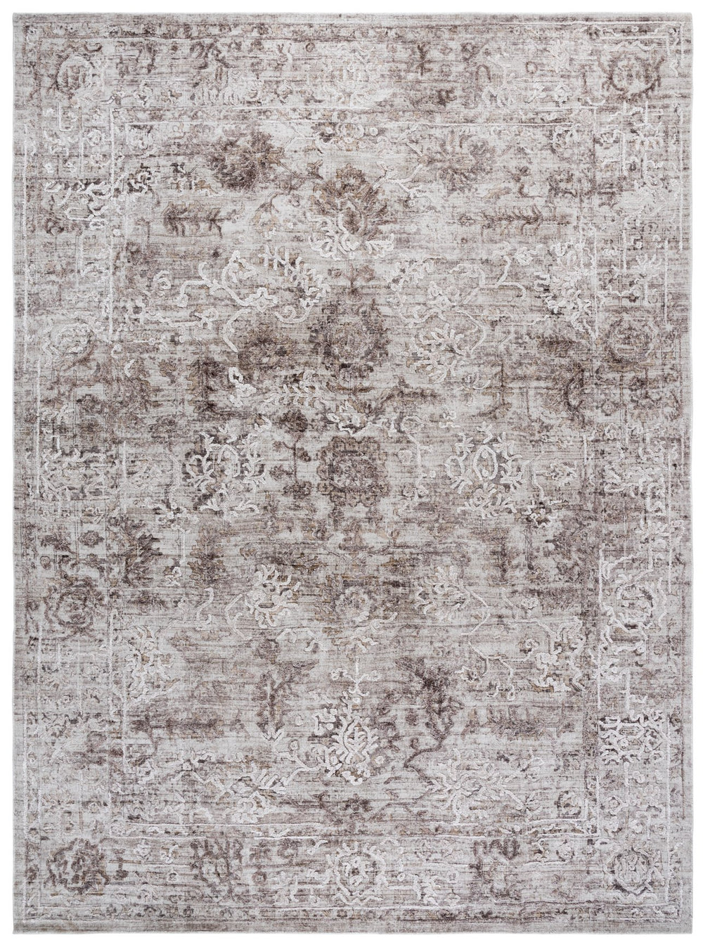 Safavieh Bedford Hand-Loomed Beige Brown Area Rug 8X10 Low-Profile Viscose-Cotton Soft Sheen For Modern Spaces 8'-0" x 10'-0" BFD401T-8