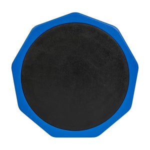 English Elm Lucas Fixed Height Kids Flexible Active Stool for Classroom Engagement with Safe Wobble Design Blue BFT-9001F-12-BL-GG