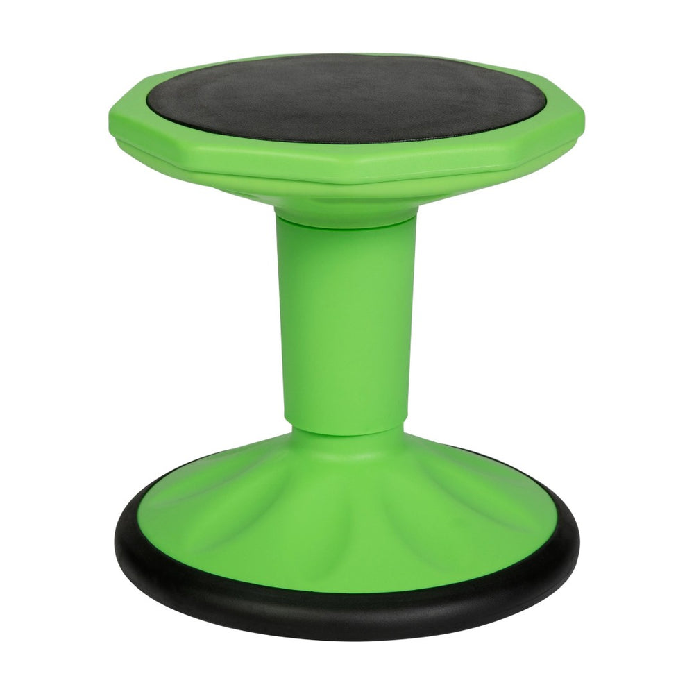 English Elm Lucas Active Flexible Stool for Kids – Encourages Movement, Focus, and Healthy Posture in Classrooms Green BFT-9001F-14-GRN-GG